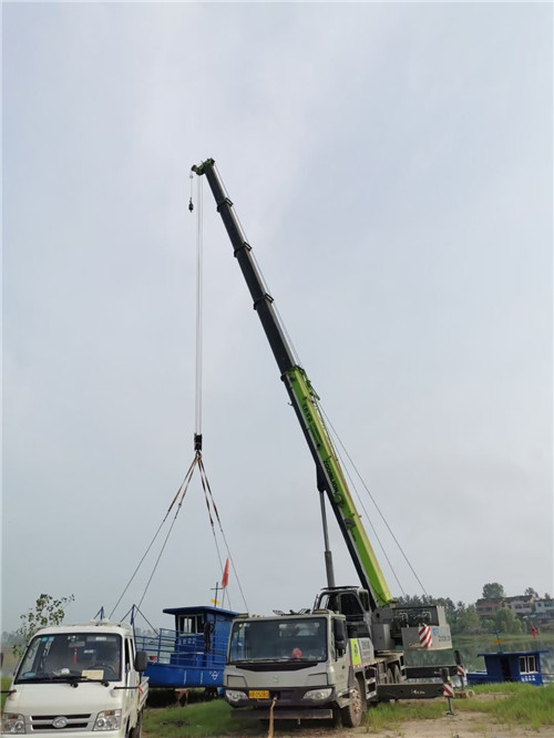 牟定县桥梁建设吊装案例